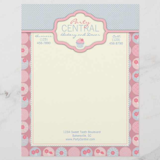 Papel Timbrado Cabeçalho querido da menina (Frente)