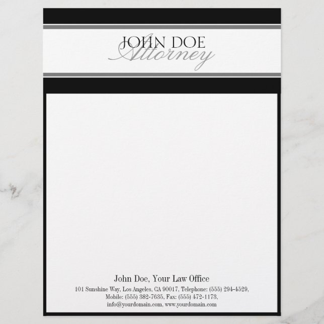 Papel Timbrado Cabeçalho SilverScript MatchBusinessCard do (Frente)