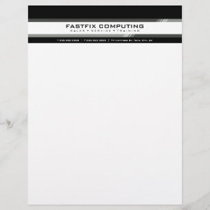 Papel Timbrado CABEÇALHO SIMPLES DO NEGÓCIO:: zing 1L da