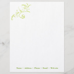 Papel Timbrado Cabeçalho verde clássico