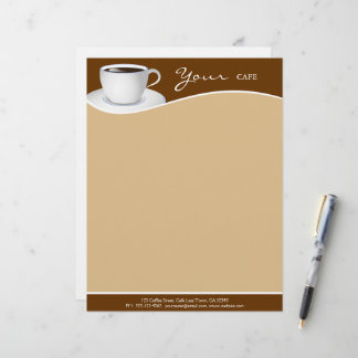 Papel Timbrado Café White Cup Compro Café Torneira