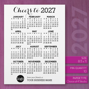 Papel Timbrado Calendário Branco - Feriado