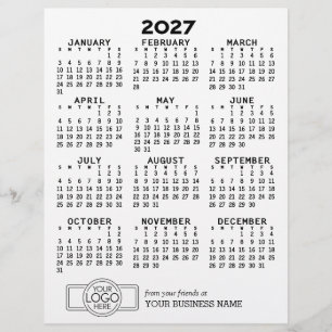 Papel Timbrado Calendário Branco - Feriado