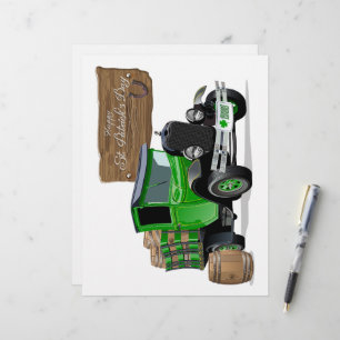 Papel Timbrado Caminhão de Natal de São Patrick Vintage