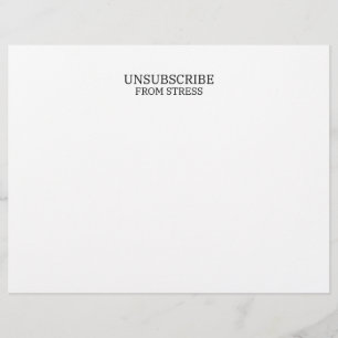 Papel Timbrado Cancelar a Inscrição do Profissional Minimalista d