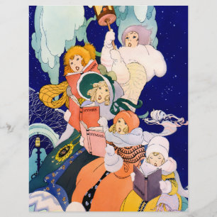 Papel Timbrado Cantarolando o Natal Antigo sob as Estrelas