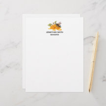 Capas de mel elegantes com abelha