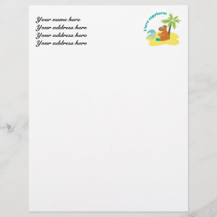 Papel Timbrado Capybara Letterhead Modelo