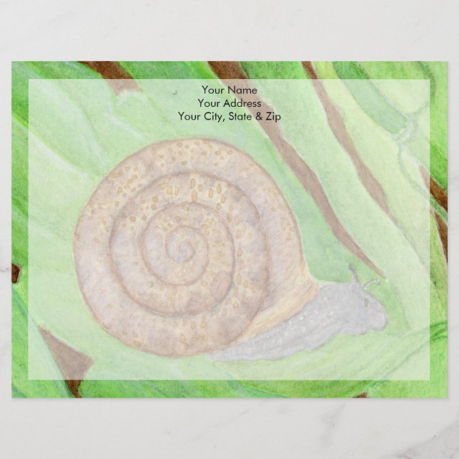 Papel Timbrado Caracol (Frente)