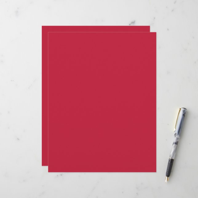 Papel Timbrado Cardinal (cor sólida)  (Frente/Verso In Situ)