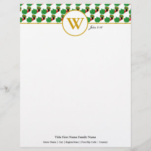 Papel Timbrado Carimbo de Escritura Cristã da ZAMBIA