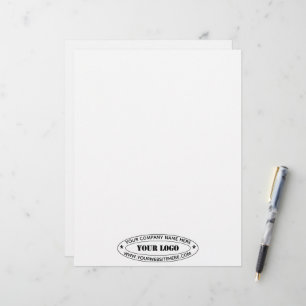 Papel Timbrado Carimbo Personalizado da Empresa de Logotipo Comer