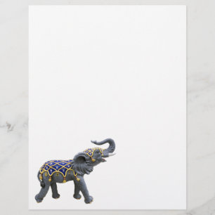 Papel Timbrado Carousel Animal Elephant Photo Letterhead