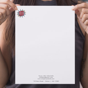 Papel Timbrado Carregamento de logotipo moderno simples