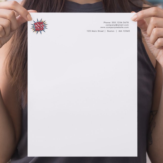 Papel Timbrado Carregamento de logotipo simples (Criador carregado)