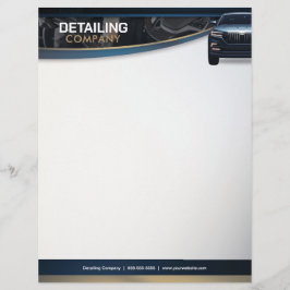 Papel Timbrado Carro Detalhado | Serviços de Limpeza Automática |