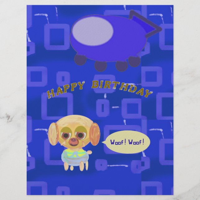 Papel Timbrado Carta de Aniversário (Frente)