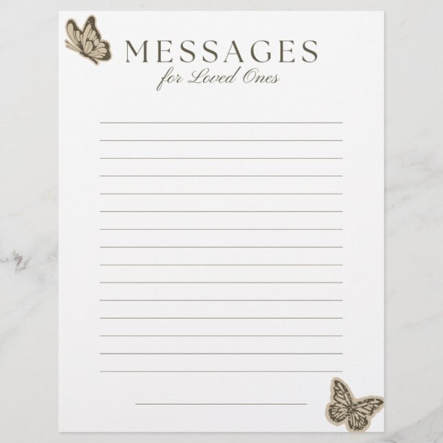 Papel Timbrado Carta de Fim de Vida para Entes Queridos (Frente)
