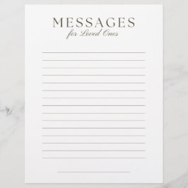 Papel Timbrado Carta de Fim de Vida para Entes Queridos