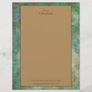 Papel Timbrado Carta Letterhead Moderna Granite