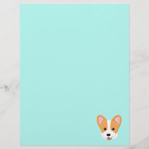 Papel Timbrado Cartoon Corgi