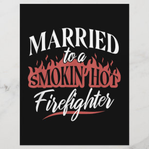 Papel Timbrado Casado com um Bombeiro Quente Fumante