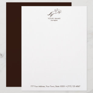 Papel Timbrado Cavalo de Pulso Ancoradouro Formador de cavalo