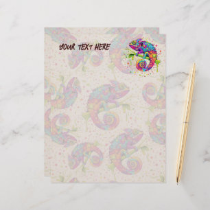 Papel Timbrado Chameleon Paint mantém estilo aquarela