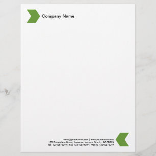 Papel Timbrado Chevron - Verde Abacate