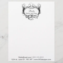 Papel Timbrado Chic Business, preto e branco