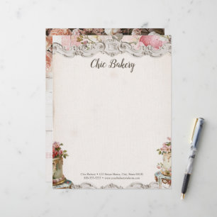 Papel Timbrado Chique Bakery Cottage