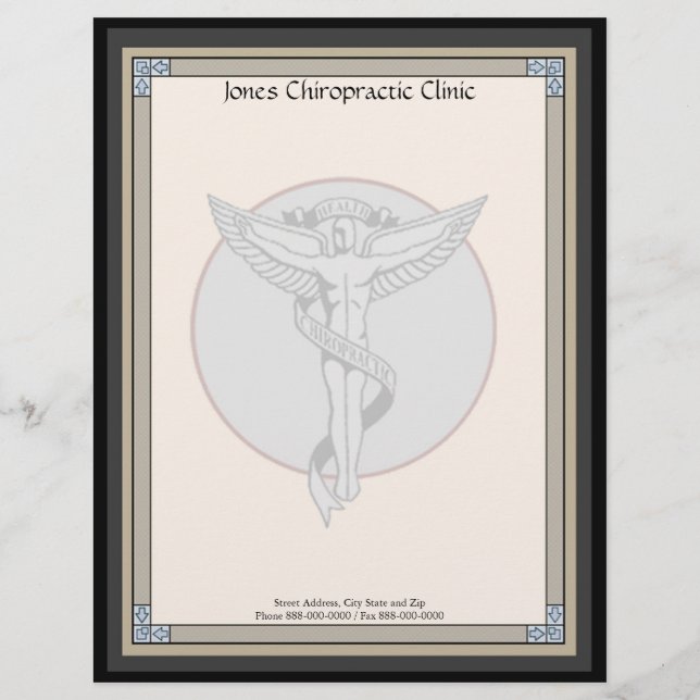 Papel Timbrado Chiropractor Letterhead (Frente)