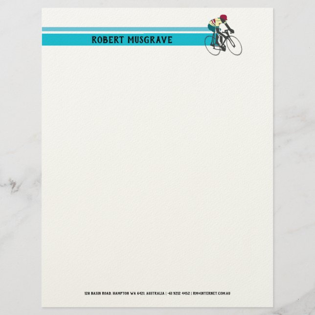 Papel Timbrado Ciclista nº 1 (Frente)