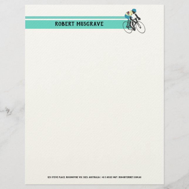Papel Timbrado Ciclista nº 3 (Frente)