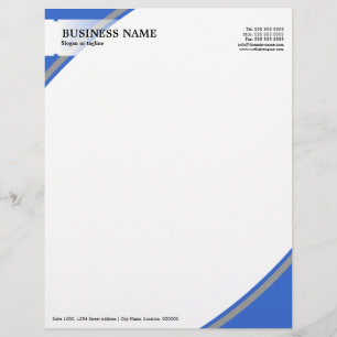 Papel Timbrado Cinza azul profissional