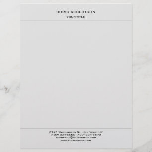 Papel Timbrado Cinzas Modernas Minimalistas