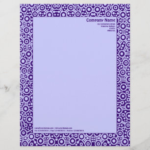 Papel Timbrado Circuidade ET - Roxo Escuro em CCCCFF Hex