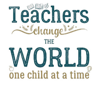 Papel Timbrado Citação elegante com nome do professor em moldura 