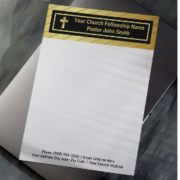 Papel Timbrado Classe Pastoral da Igreja Ouro e Preto