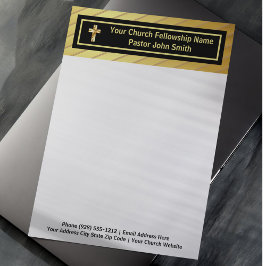 Papel Timbrado Classe Pastoral da Igreja Ouro e Preto