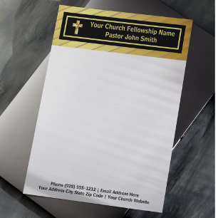 Papel Timbrado Classe Pastoral da Igreja Ouro e Preto