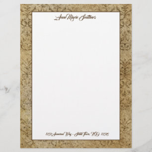 Papel Timbrado Clássico Moderno Tan Granite