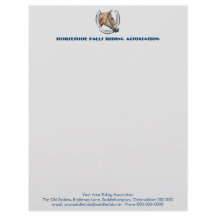 Clube em ferradura da equitação do retrato