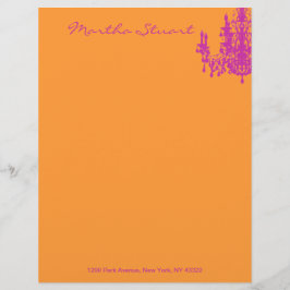 Papel Timbrado Coco Chandelier CHANGE COR ~ Letterhead