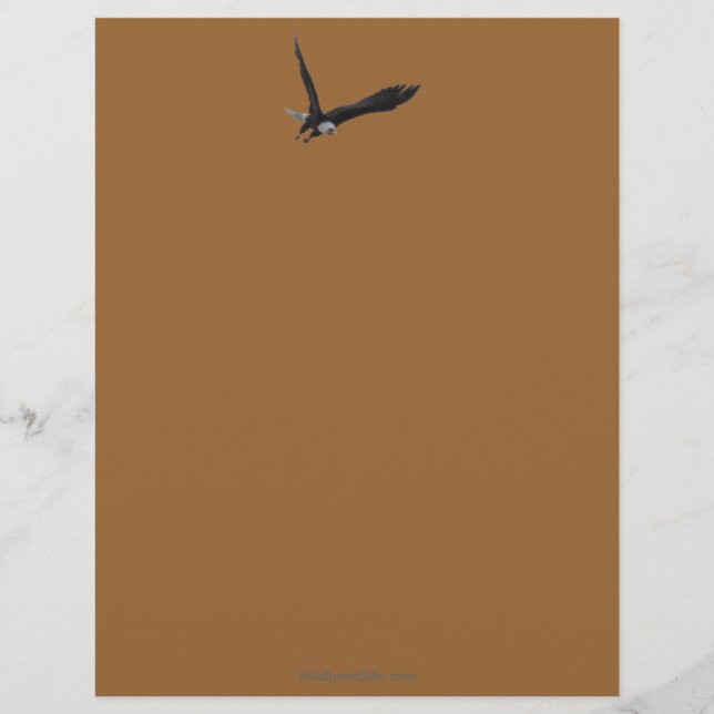 Papel Timbrado Coleção legal de Selvagem de Águia Balda (Frente)