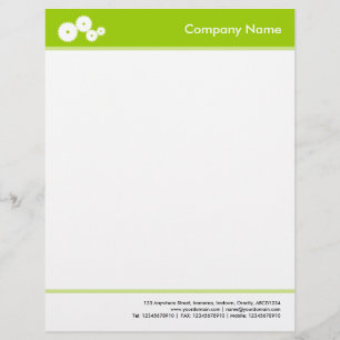 Papel Timbrado Com Cabeça e Pé (Engrenagens) - Verde Marciano