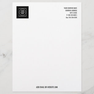 Papel timbrado com logotipo de negócios promociona
