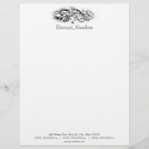Papel Timbrado Conchas e Starfish Letterhead