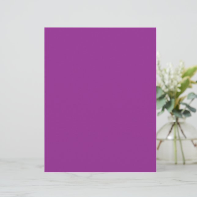 Papel Timbrado Convite de Casamento Magenta Ousado com Estilo Min (Em pé/Frente)