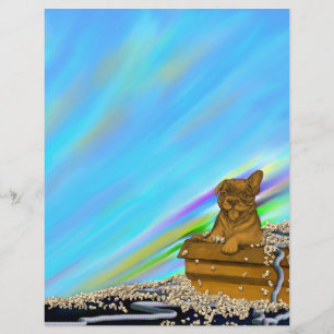 Papel Timbrado Copo em uma caixa alfabética